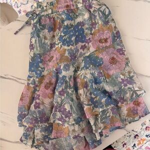 Floral Multi-Color Women's Skort